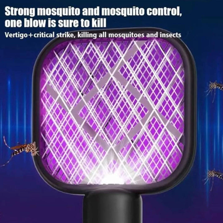 2-in-1 Mosquito Killer Racket & Lamp β USB Rechargeable & Chemical-Free!