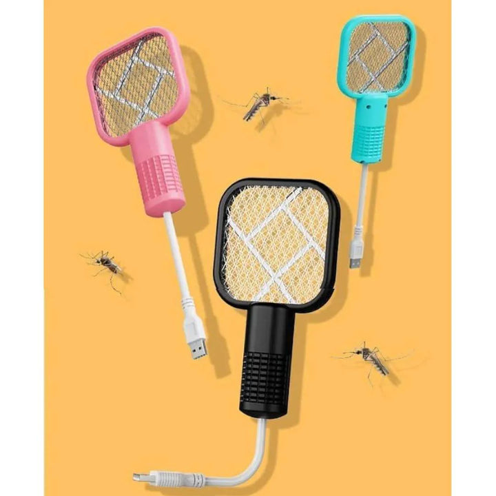 2-in-1 Mosquito Killer Racket & Lamp β USB Rechargeable & Chemical-Free!