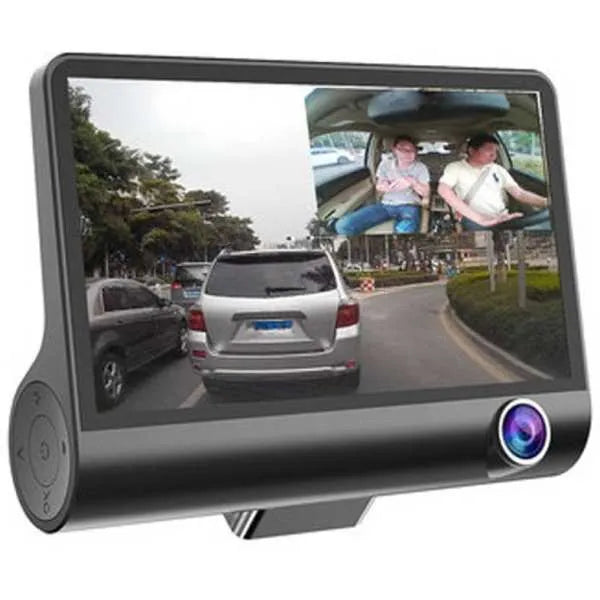 HD Triple Lens Universal Car DVR Dash Cam β Night Vision + Rear View | Drive Safer Now!