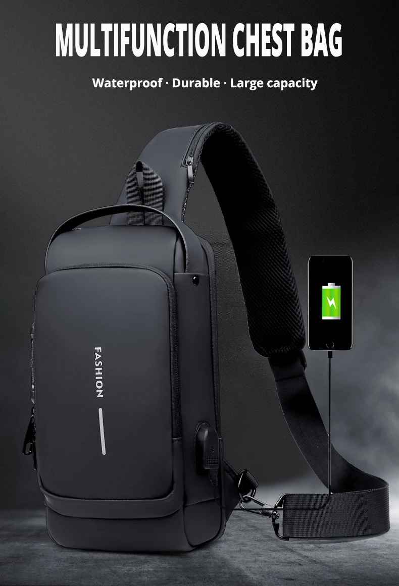 Multifunction Chest Bag ā Waterproof, Durable & Stylish