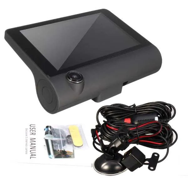 HD Triple Lens Universal Car DVR Dash Cam β Night Vision + Rear View | Drive Safer Now!