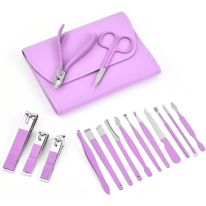 Original China imported 16 in 1 Manicure & Pedicure Kit with Leather Bag