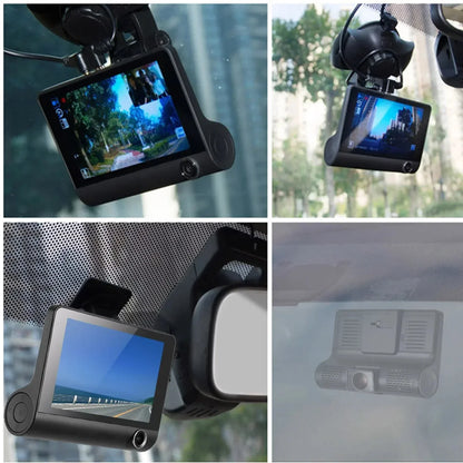 HD Triple Lens Universal Car DVR Dash Cam – Night Vision + Rear View | Drive Safer Now!
